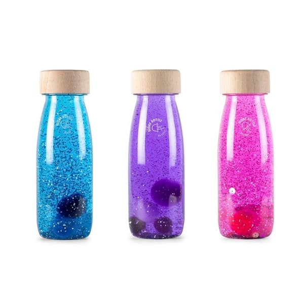 Petit Boum - 3 sensoriske flasker Magic - COOL KIDS PROJECT Blå
