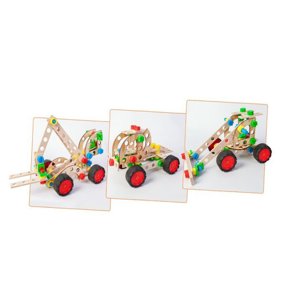 Alexander-lelut - Konstruktor Junior 3x1 - Trukkihyödyke Beige