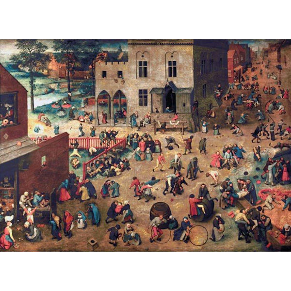 500 bitar konstpussel i trä: Bruegel: Game...