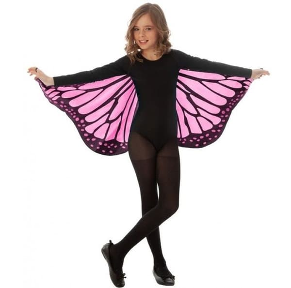 Papillonvingar - Chaks - C4364 - Rosa - Tryckt tyg - Barnstorlek Ros