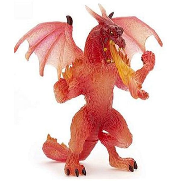 Fire Dragon Figurine - Papo - Modell 38981 - Leksak för pojkar från 3 år och uppåt Flerfärgad
