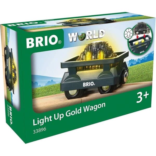 BRIO - 33896 - LYSENDE VUGGE MED GOLD - Legetøjstog til børn Svart