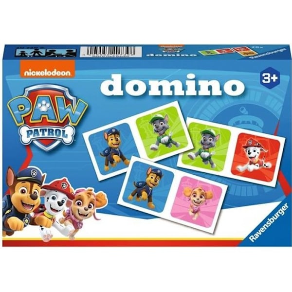 Ravensburger - Utbildningsspel - Domino - Paw Patrol - Från 3 år Blå