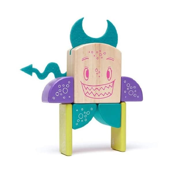 Tegu - Sticky Monsters Pip Blå