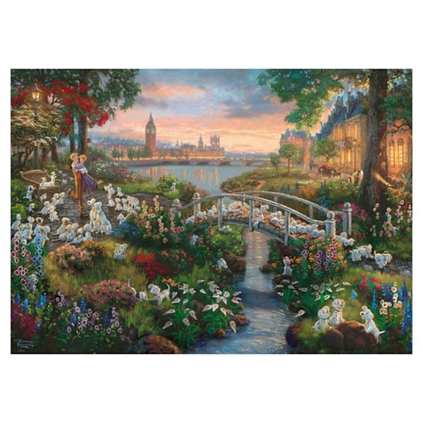 Puzzle 1000 palasta: Disney, 101 dalmatialaista Flerfärgad