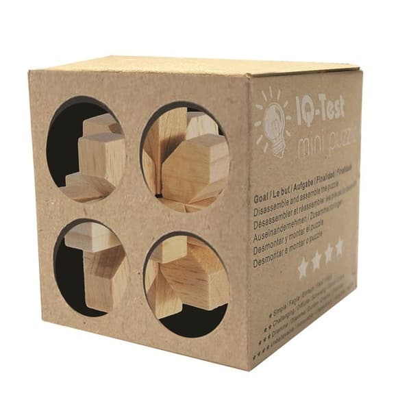Fridolin - Mini træ puslespil Krystaller Beige