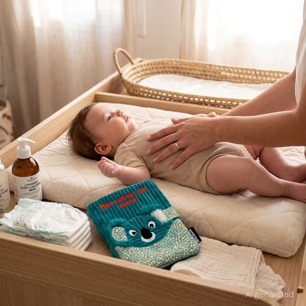 Les Déglingos - Sundhedsbog beskyttelse Berlingos koala - GLOBE TROTOYS Blå