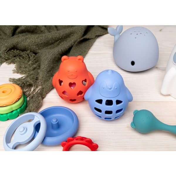 Lilla L - Blå valnattlampa med fjärrkontroll - COOL KIDS PROJECT Blå