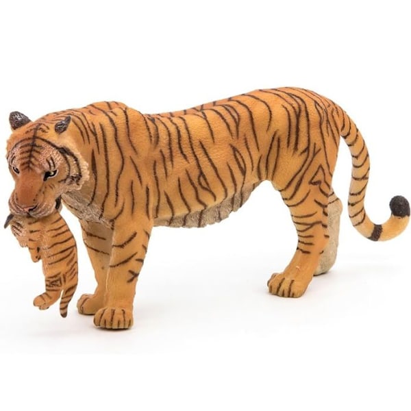 Tigress Figurine and her baby - PAPO - LA VIE SAVAGE - Flerfärgad - Interiör Flerfärgad