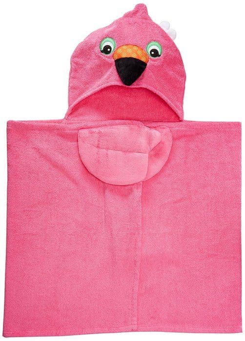 Zoocchini - Børnehåndklæde - Franny flamingoen - ELEMENTS FOR KIDS Rosa