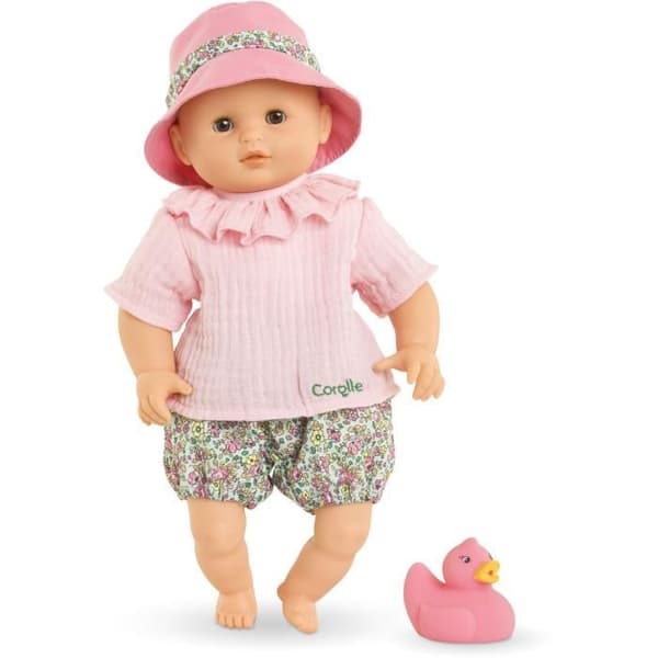 Poupon - COROLLE - Badedukke Coralie - 30 cm - badelegetøj - fra 18 måneder