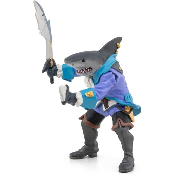 Papo - Piratfigur mutant haj Blå
