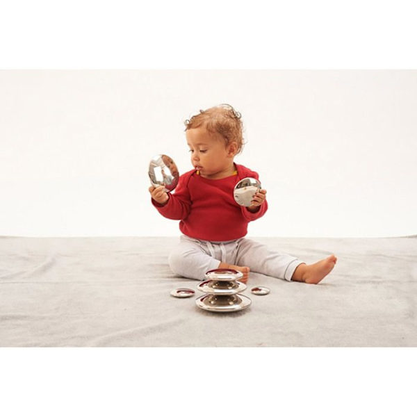 SET MED 7 REFLEKANDE KNAPPAR - BABYLEKSAKER - TICKIT 72217 IN A