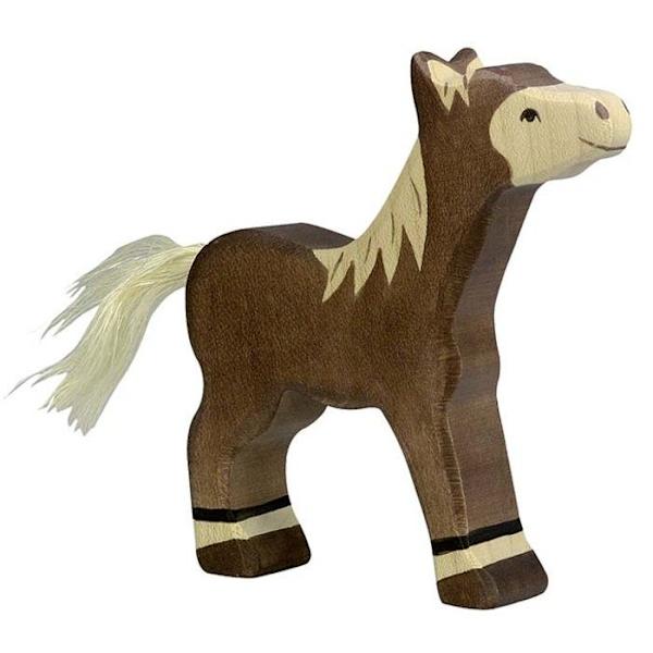 HOLZTIGER - 80042 - FIGUR - FALL, STÅENDE - MÖRKBRUN Brunt, beige och svart