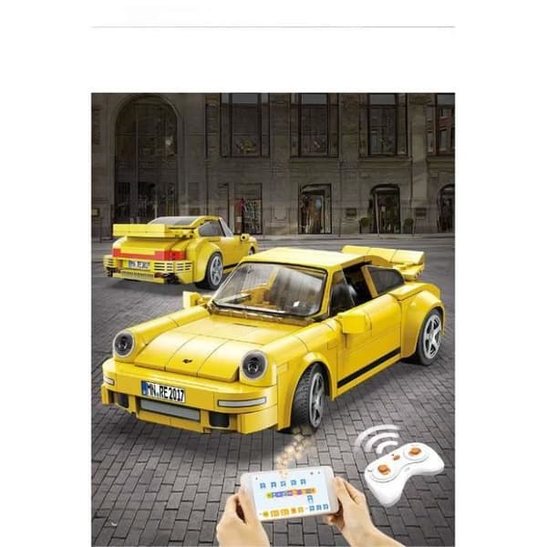 CaDA Byggeklodser RUF CTR 2017 Fjernstyret Bil 222 dele Gul