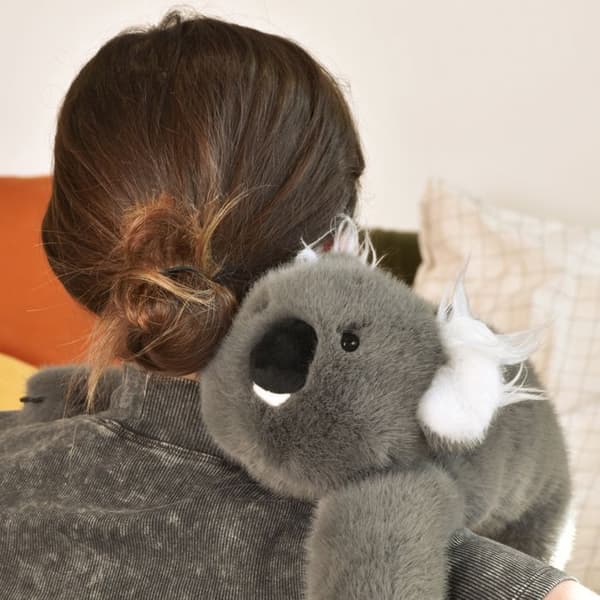 Doudou Podcoll - Koala 40 cm - HISTOIRE D'OURS - PELUSHER/Doudous - Grå - Polyester Grå