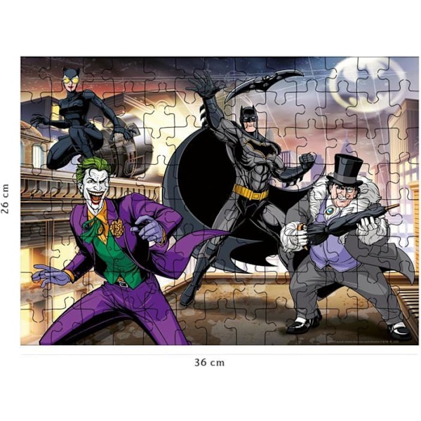 Nathan - Batman's Enemies Puzzle 100 st - RAVENSBURGER Svart
