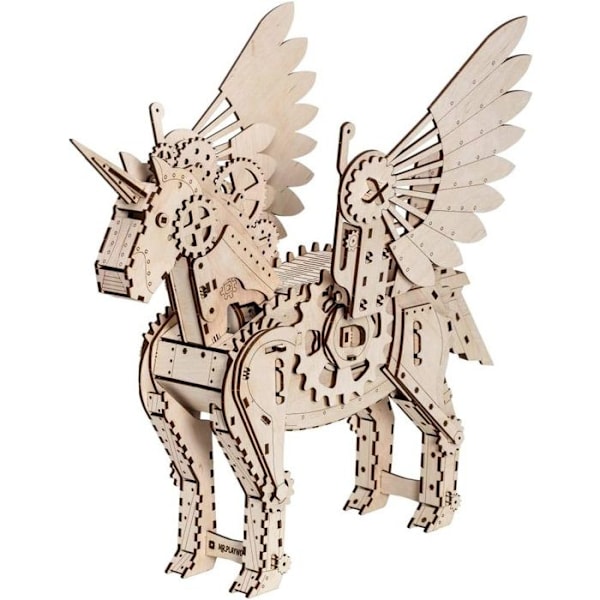 Mr. PlayWood Unicorn Modellkitt i Trä 156 delar
