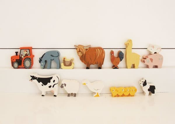 Tender Leaf Toys Dyr Display Hylde Sæt 1 stk - Gårdsplads