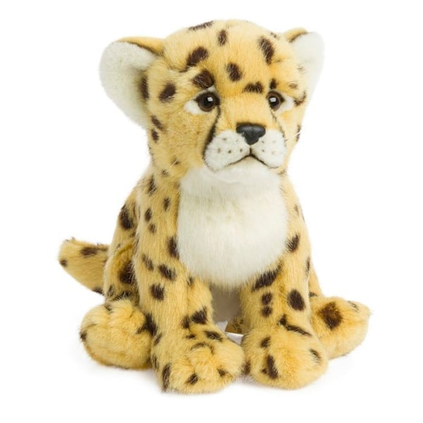 WWF Cheetah Plyschleksak - 23 cm - Inte lämplig för barn från 3 år och uppåt Beige