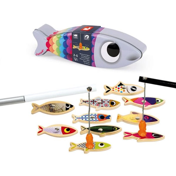 JANOD sardinfiskespel i trä från 2 år Grå