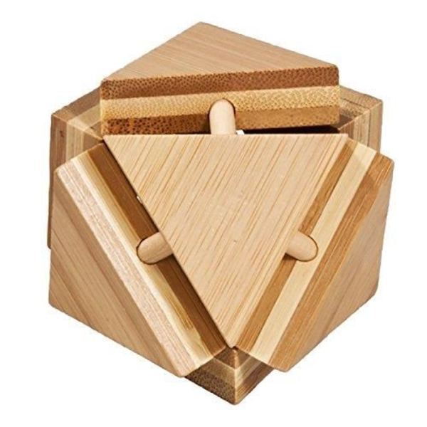 3D bambu pussel - Magic Triangle Box - Blandat - Åldrar 9 och uppåt - 25 min kastanj