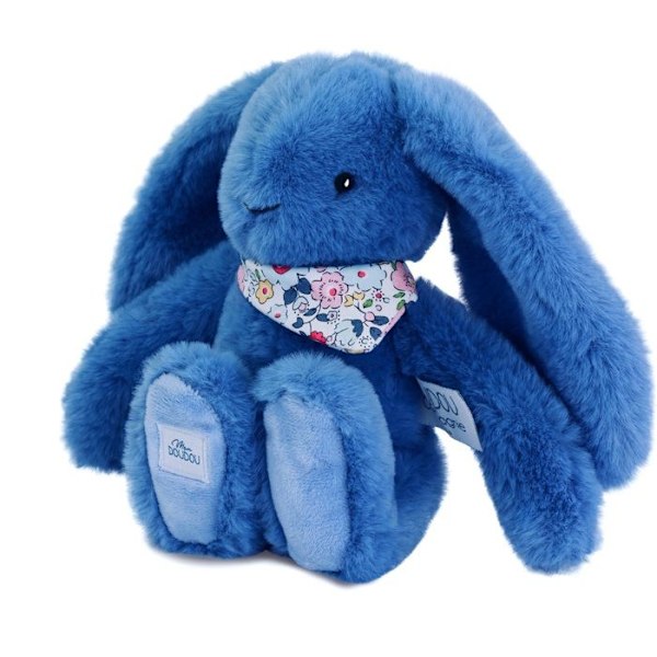 Doudou et Compagnie - Sininen 25 cm Kukka Pupupehmolelu Blå