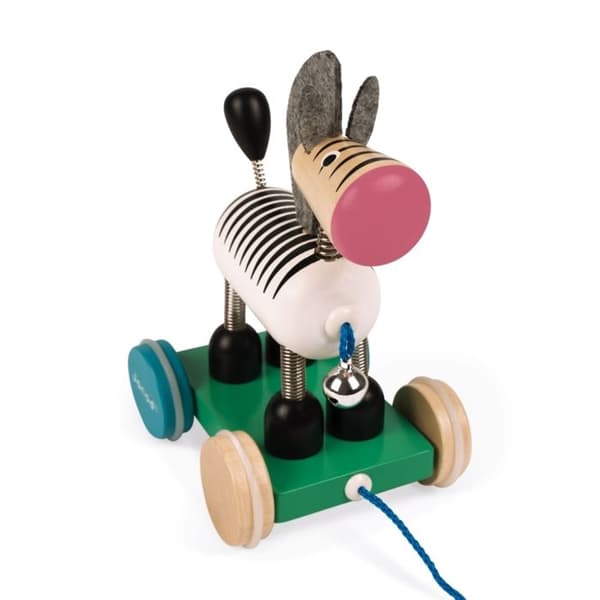 Janod - Zebra at gå Zigolos - JANOD vit svart