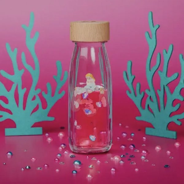 Sensorisk flaska Move Glittrande Hav rosa