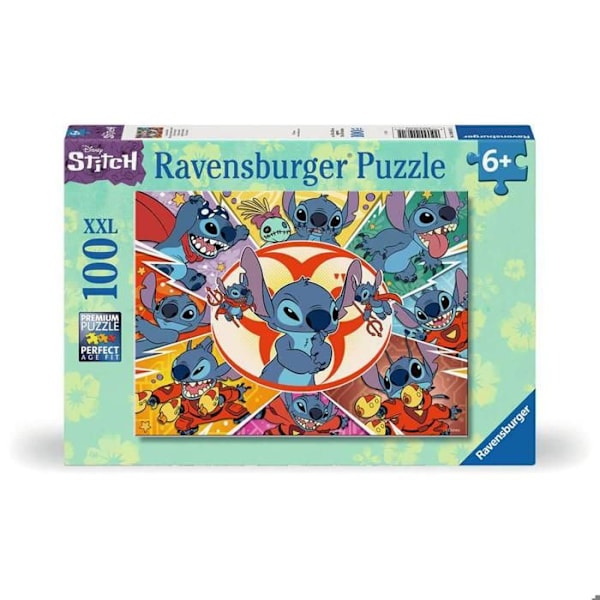 Pussel 100 bitar XXL: I min egen värld, Stitch, Disney Monivärinen