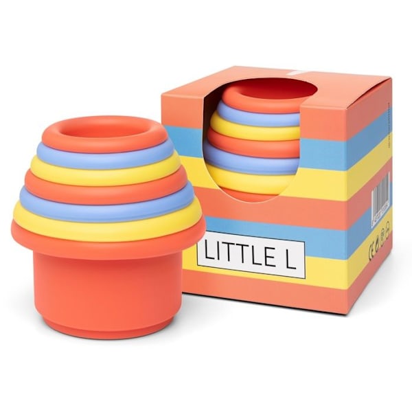 Little L - Häckande koppar i silikon - COOL KIDS PROJEKT Röd
