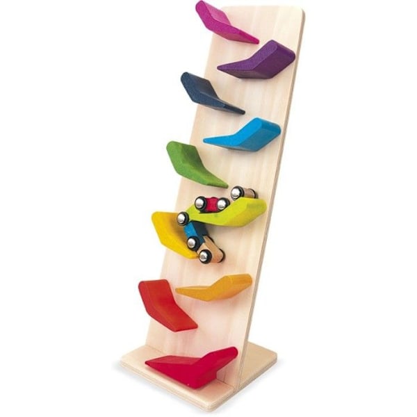 Spel för barn - ULYSSE COULEURS D'ENFANCE - Ulysse Zigzag-bana - Caterpillar med 12 hjul - Vattenfärger