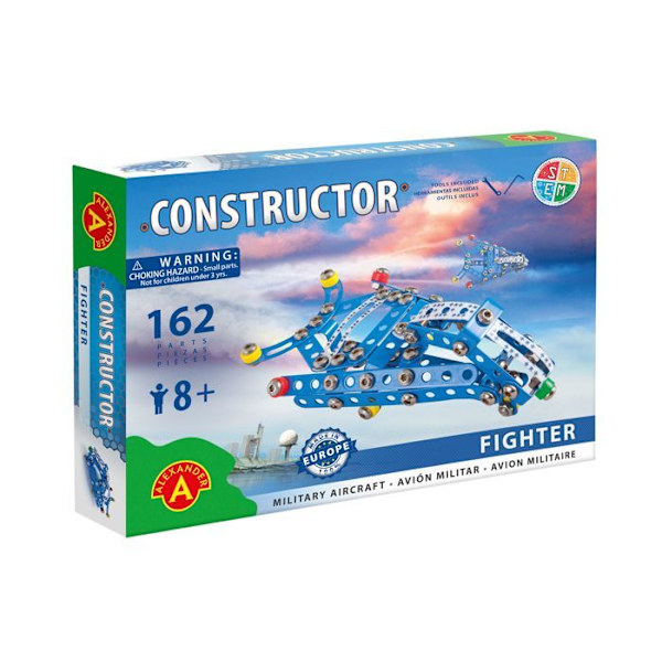 Alexander Toys - Constructor Fighter - Militärflygplan Blå