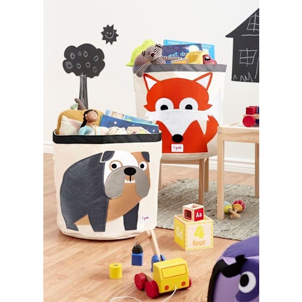 3 groddar - Bulldog Toy Bag - ELEMENT FÖR BARN Grå