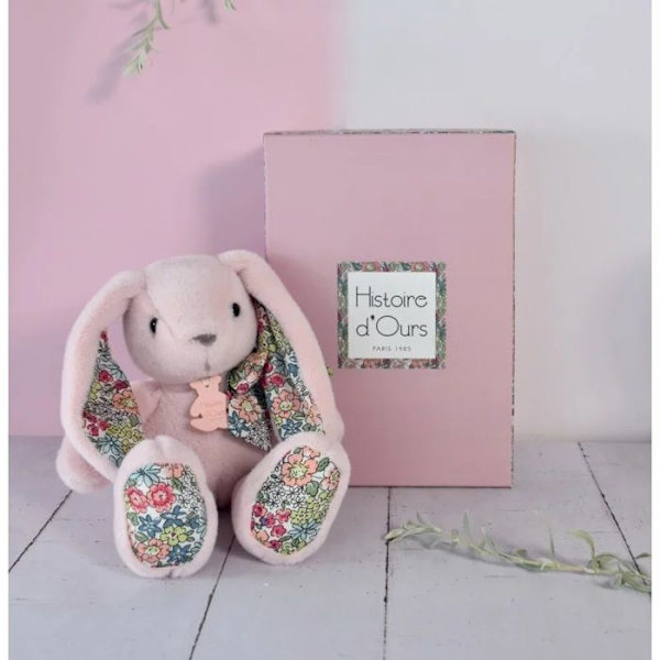 Histoire d'Ours - Pehmolelu Pupujuss - Vaaleanpunainen - 25 cm - Ystävät halailuun Blå