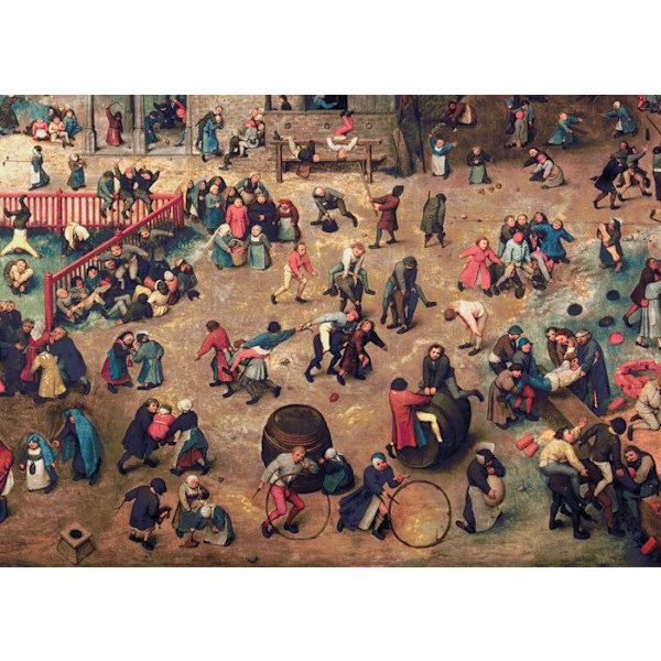 PMW - 100 bitars träpussel BRUEGEL BARNSPEL - Flerfärgad Flerfärgad