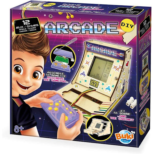 Borne Arcade BUKI - Klassiset arcade-pelit - Sekä - Keltainen Gul