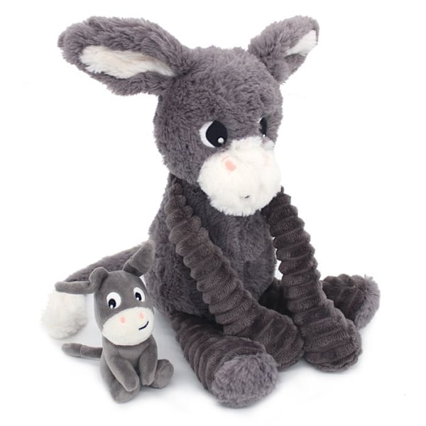 Plyschåsnäcka - Déglingos - Poitou - 25 cm - Gömda baby - Återvunnen polyester Grå