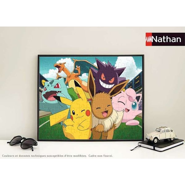 Nathan-Puzzle 100 palaa-Pikachu ja Pokémonit-Alkaen 6 vuotta-Korkealaatuinen palapeli-Paksu ja kestävä kartonki-86774 Flerfärgad