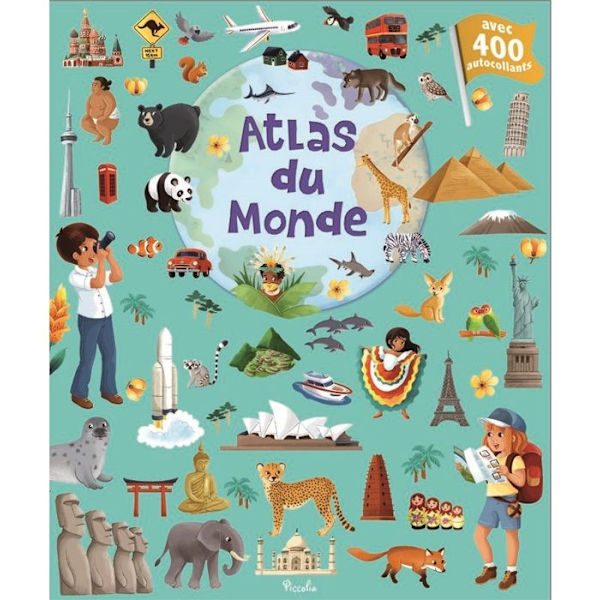 Piccolia - 400 World Atlas klistermärken - DAPHNE Grön