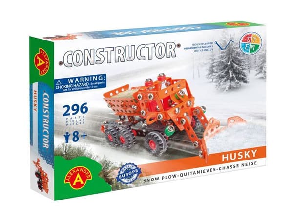 Alexander Toys - Constructor Husky - Sneplov Röd