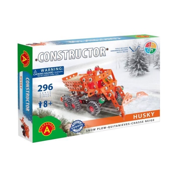 Alexander Toys - Constructor Husky - Snöplog Röd