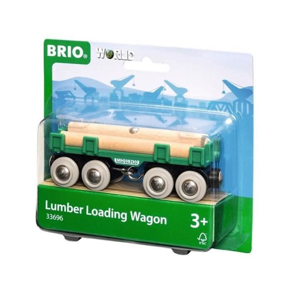 Brio World Wagon puinen kuljetin - Magneettinen lisävaruste puiselle junaradalle - Ravensburger - Sekoitettu 3-vuotiaasta alkaen - 33696 Gul