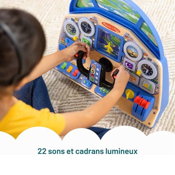 Melissa & Doug - Interaktivt cockpit Pilot - SPIN MASTER Blå