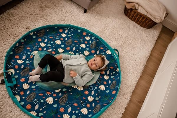 Sassi Junior - Legetæppepose Chewy elefanten Blå