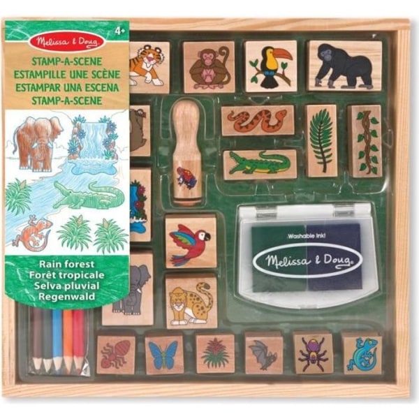Melissa & Doug - Rainforest Ink Pads Grön