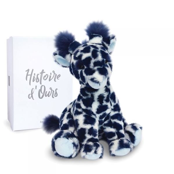 Histoire d'Ours - Pehmolelu Lisi sininen giraffi 30 cm - DOUDOU JA KUMPPANIT Blå