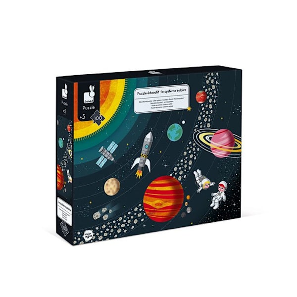 Janod Solar System 100 bitars pussel - För barn från 5 år och uppåt