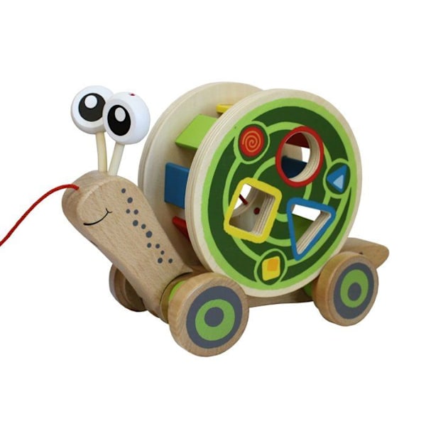 HAPE dragsnigel i lönn - Färgglad formspel - För barn från 12 månader Beige