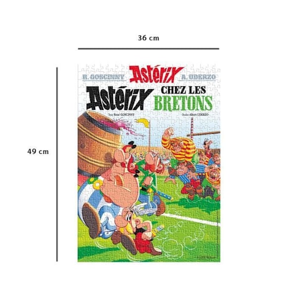 Nathan-Pussel 500 bitar-Asterix bland bretonerna-Vuxna och barn från 10 år-Högkvalitativa pussel-12000984 Vit